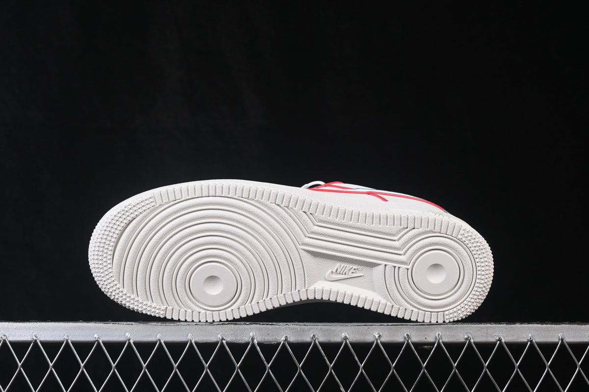 White Low-Top Sneakers with Outline Details | JL8888-011