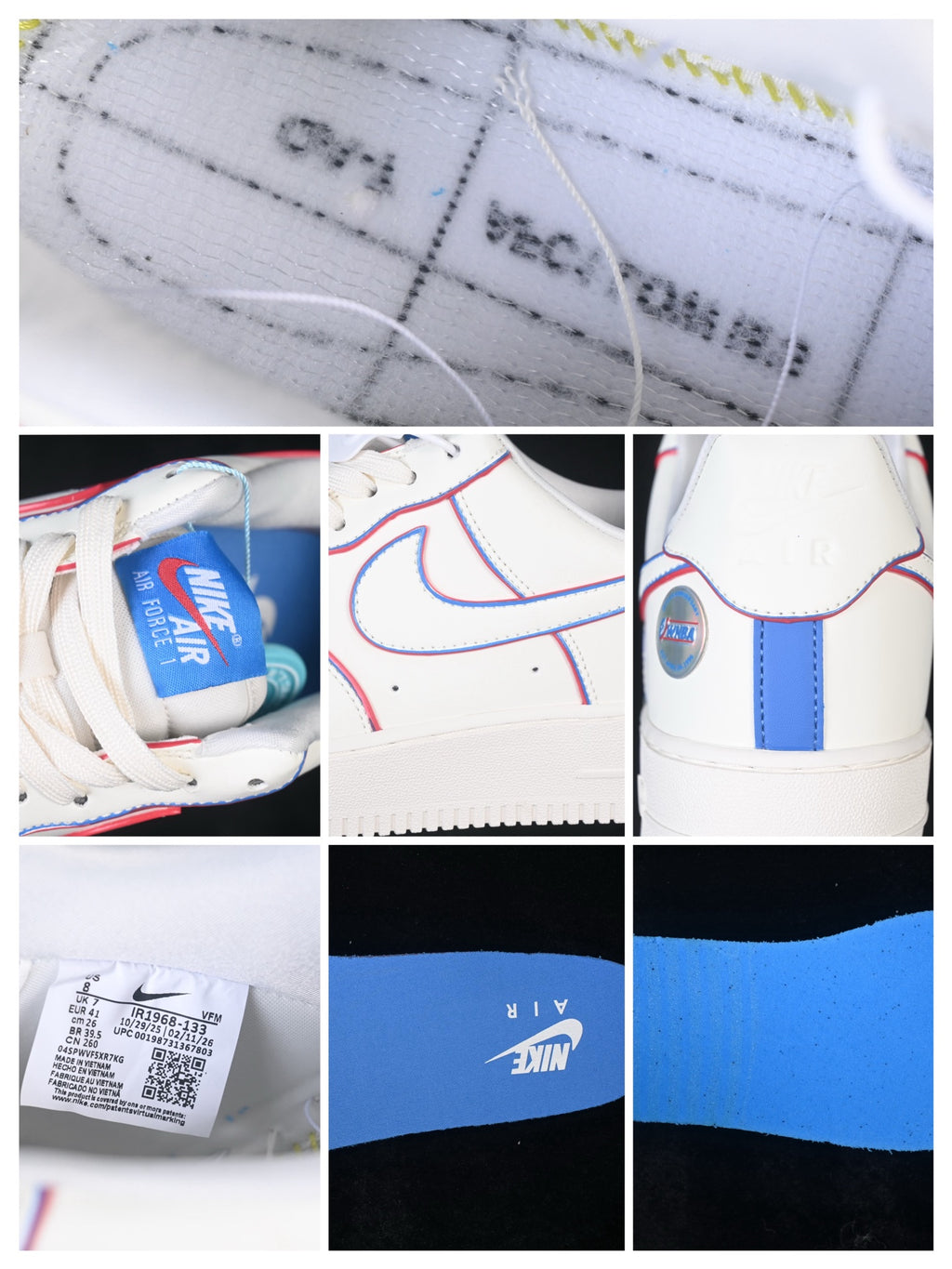 White Low-Top Sneakers with Outline Details | JL8888-011