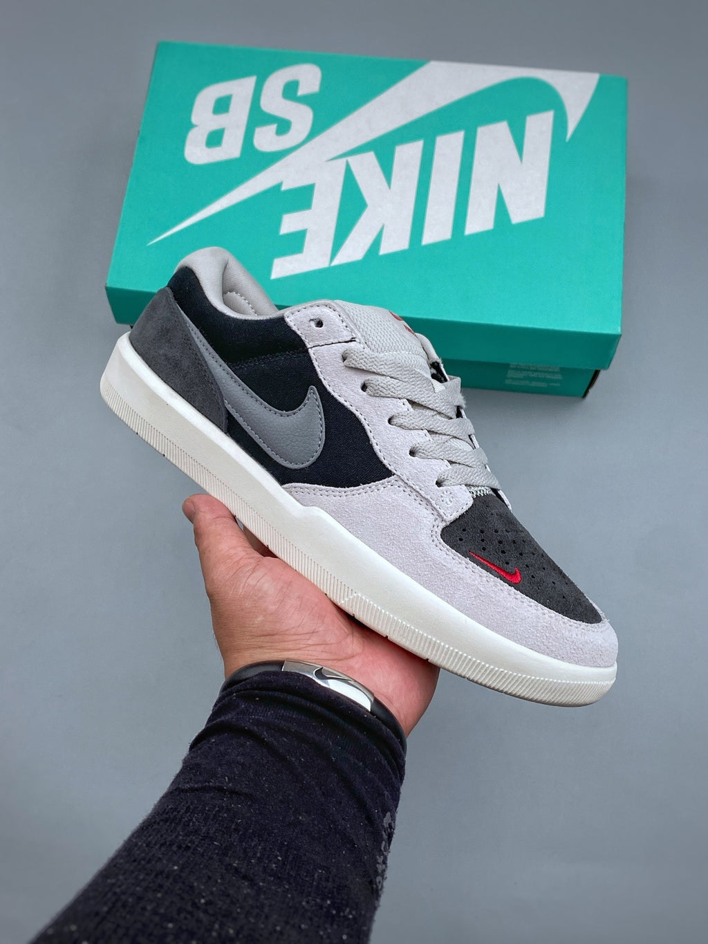 Nike SB Force 58 PRML Black & Grey Skate Shoes