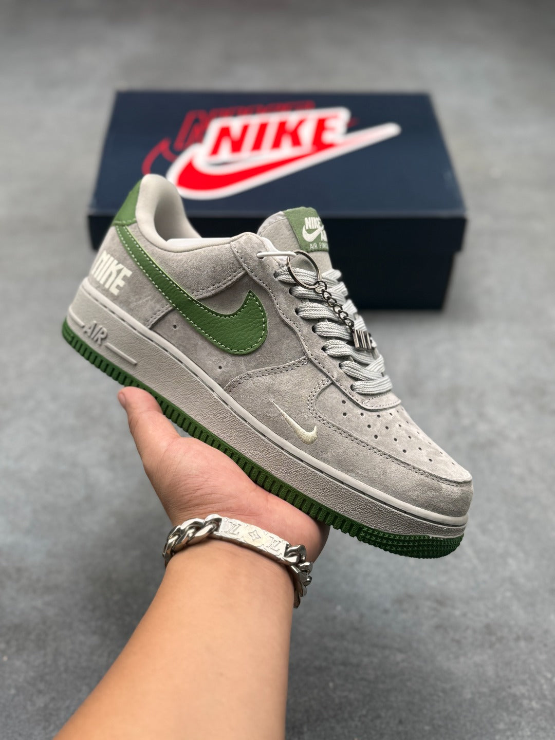 Nike Air Force 1 Low Grey & Sage Green