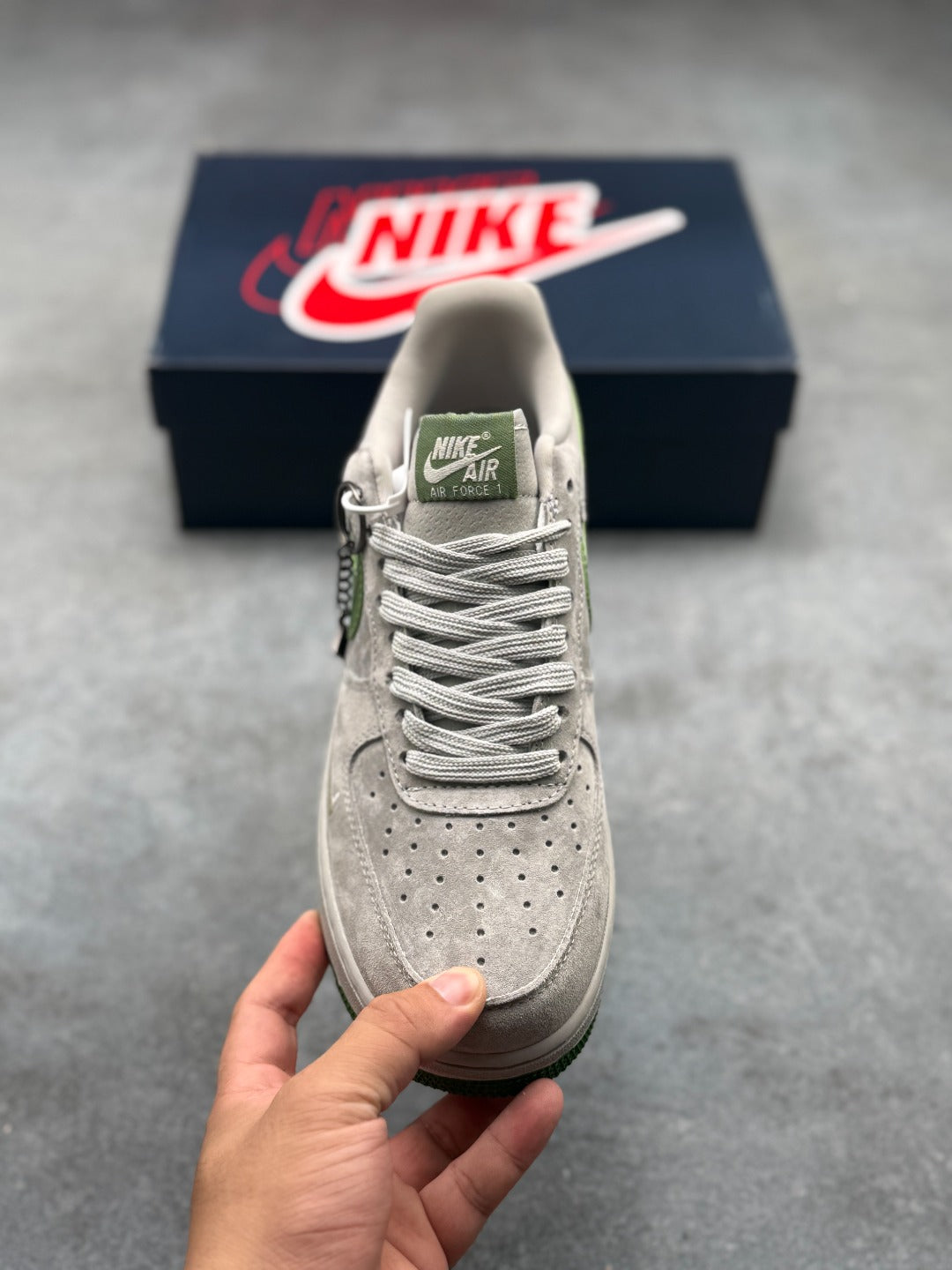 Nike Air Force 1 Low Grey & Sage Green