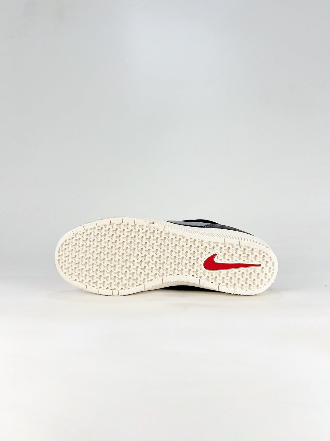 Nike SB Force 58 Black Grey & White Low-Top Sneakers, Retro Lace-Up Skate-Inspired Casual Shoes