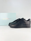 Nike Air Force 1 ’07 Low Triple Black Sneakers, Retro Lace-Up Casual Streetwear Shoes