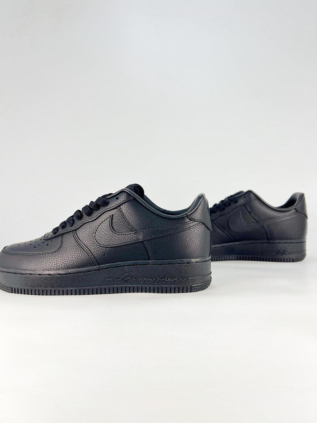 Nike Air Force 1 ’07 Low Triple Black Sneakers, Retro Lace-Up Casual Streetwear Shoes