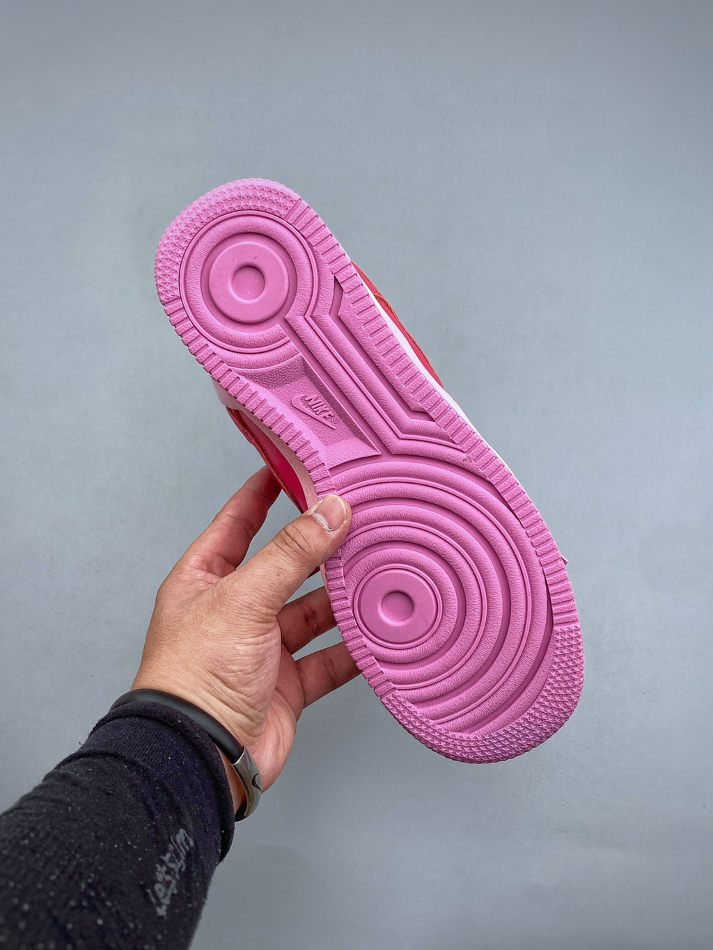 Nike Lunar Force 1 Hot Pink Zip Sneakers, Metallic Side Zipper Low-Top Lace-Up Casual Streetwear Shoes