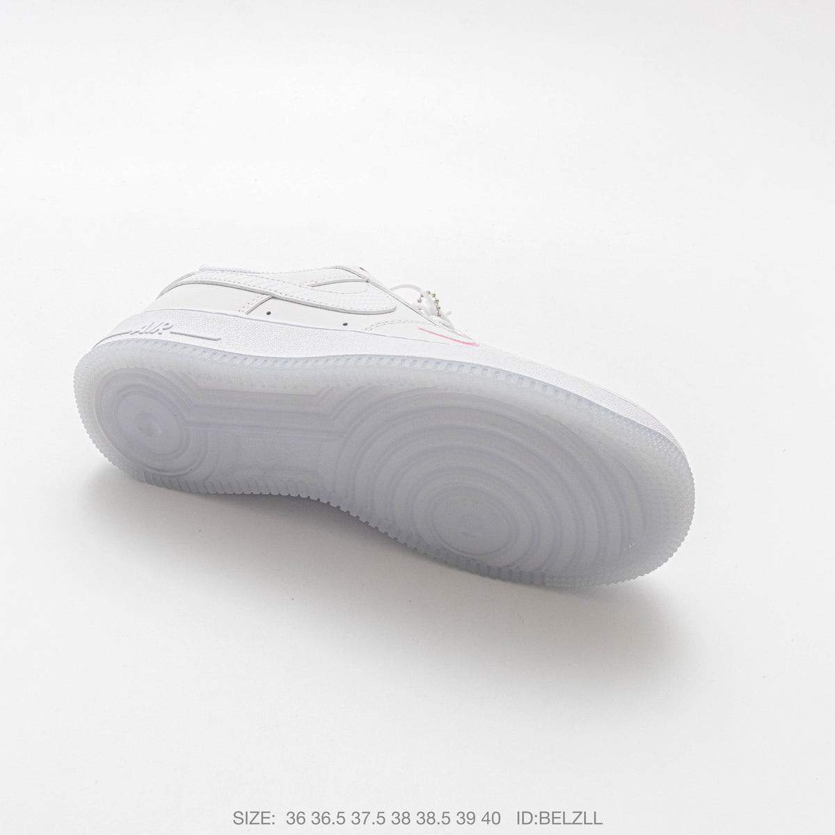 Nike Air Force 1 ’07 Low Triple White Sneakers, Tonal Swoosh Retro Lace-Up Casual Streetwear Shoes